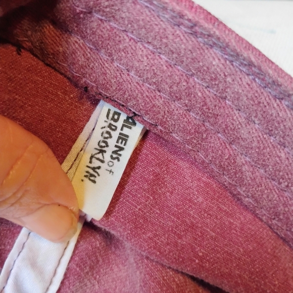 aliens of brooklyn maroon "SAVAGE" baseball hat w/ adjustable backing one size f - Picture 8 of 9